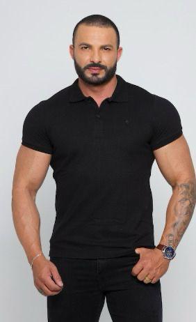 POLO MC PIQUET PRETO PP