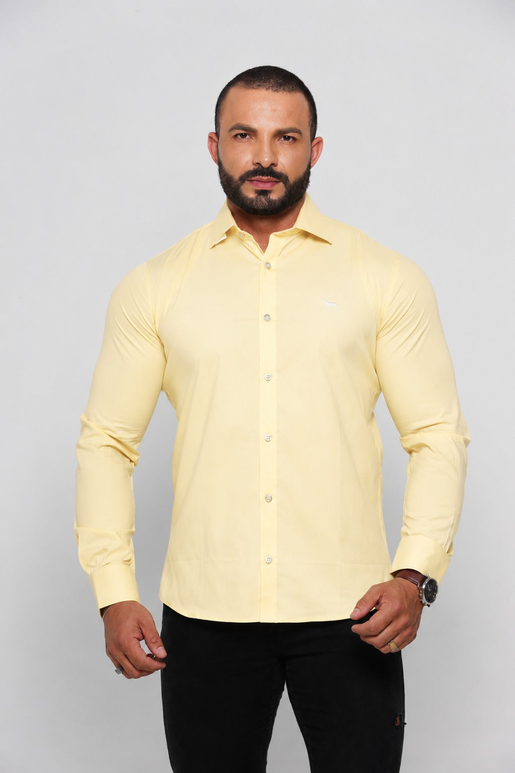 CAMISA BAZIS AMARELO P