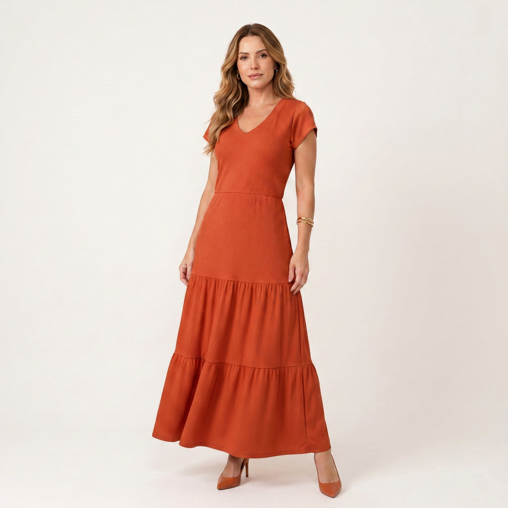 Vestido Canelado Alice
