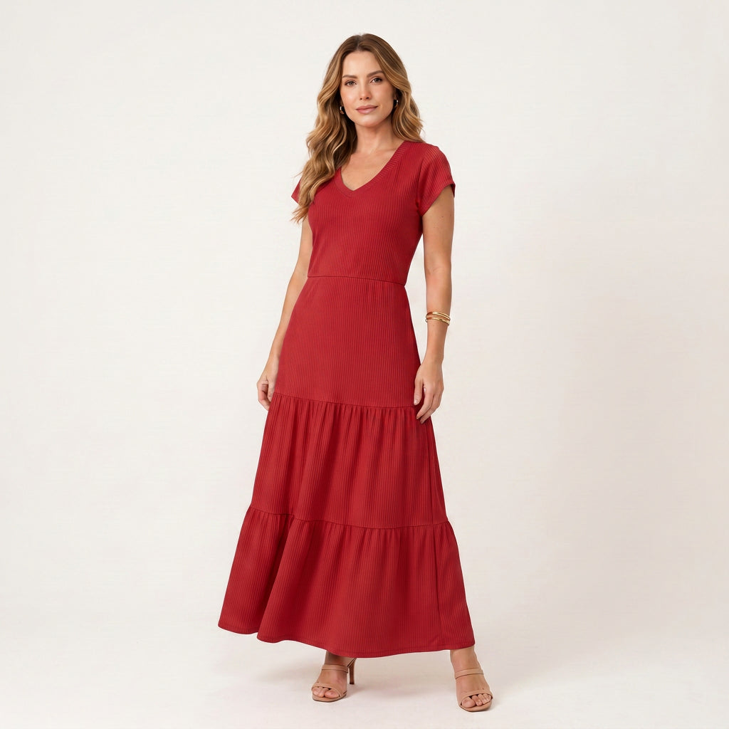 Vestido Canelado Alice