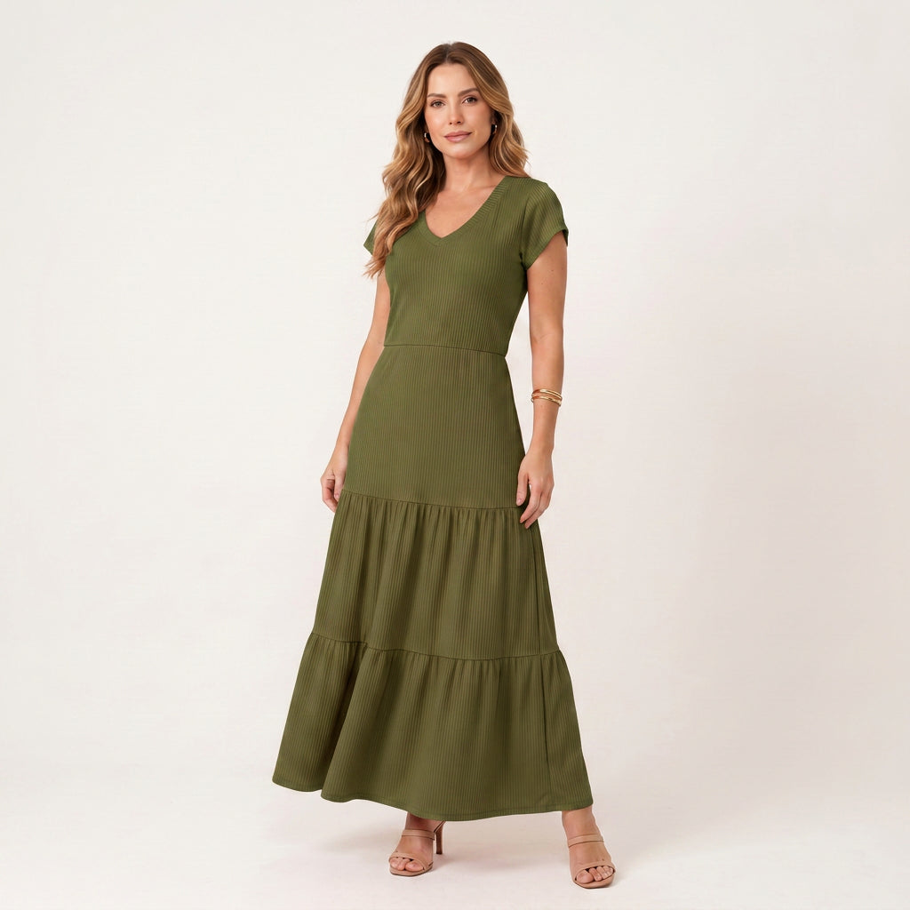 Vestido Canelado Alice