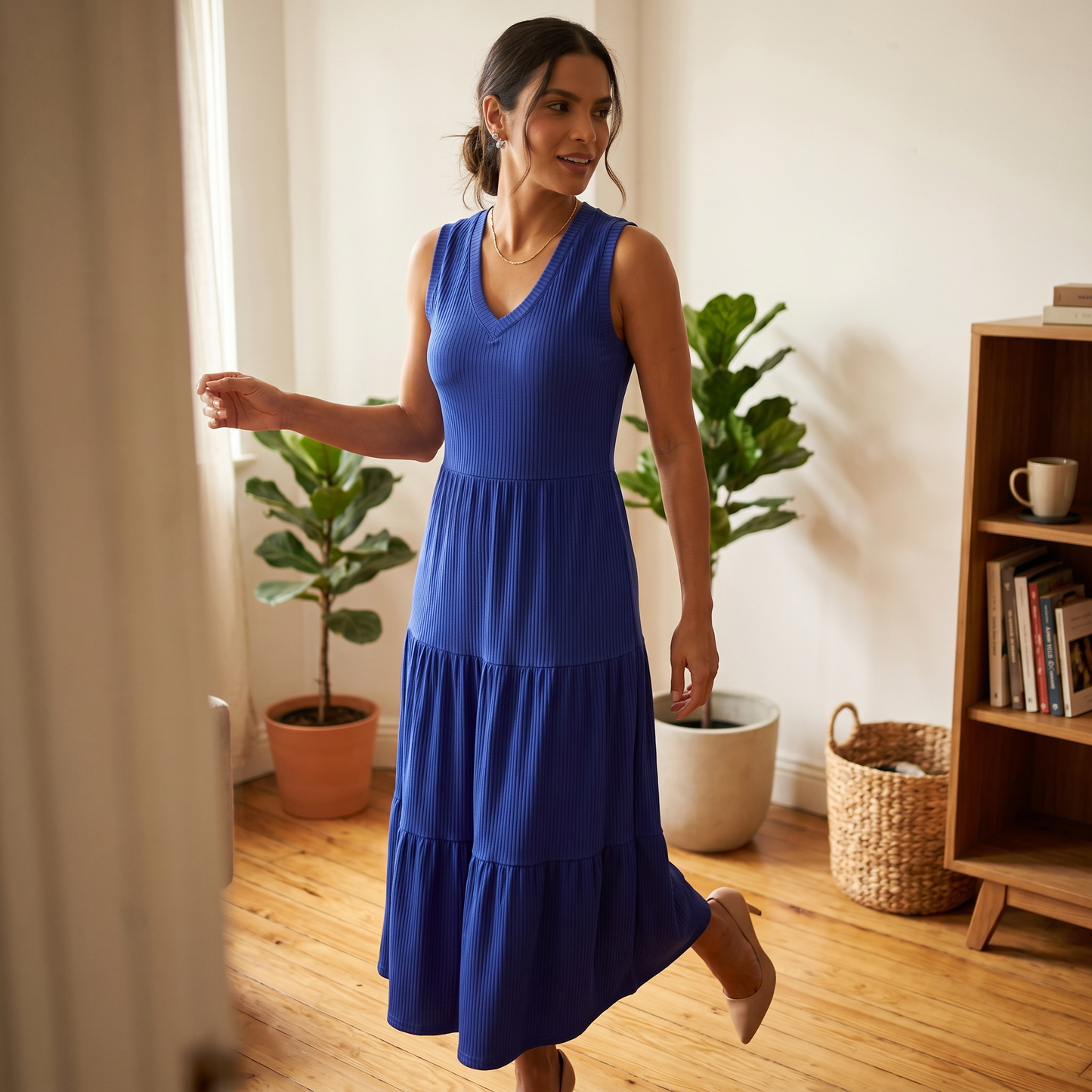Vestido Canelado Amelia