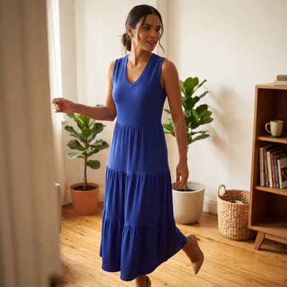 Vestido Canelado Amelia