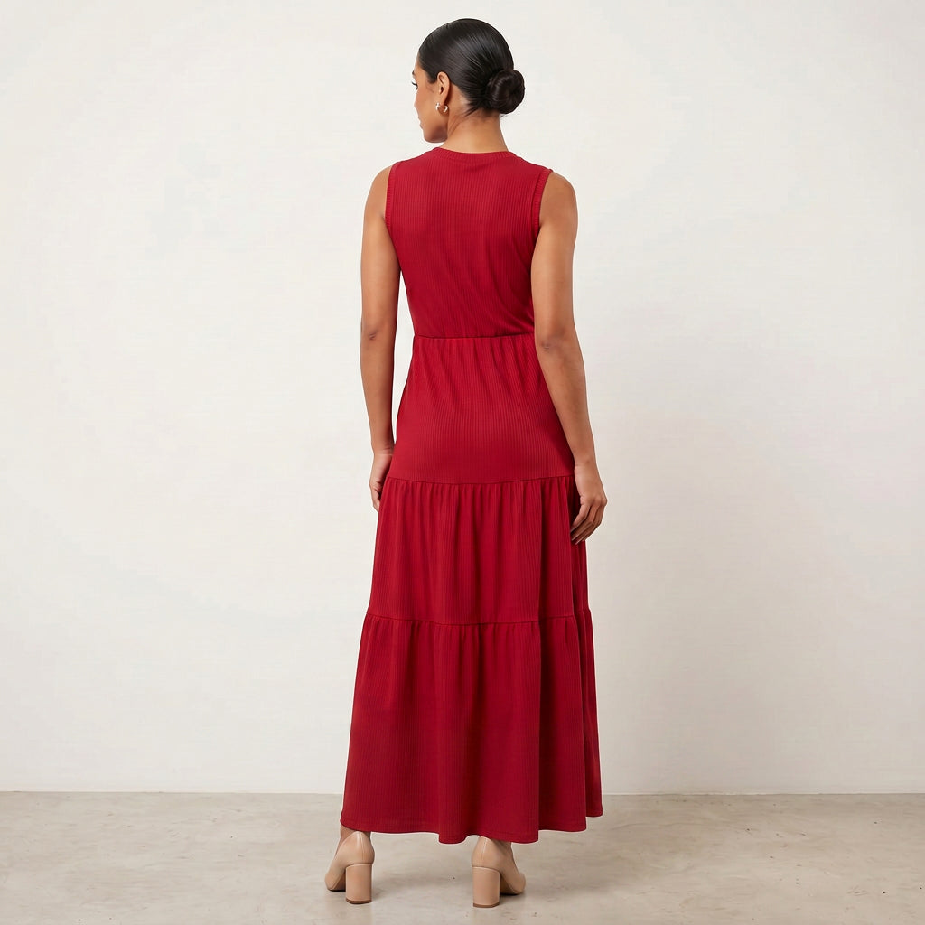 Vestido Canelado Amelia