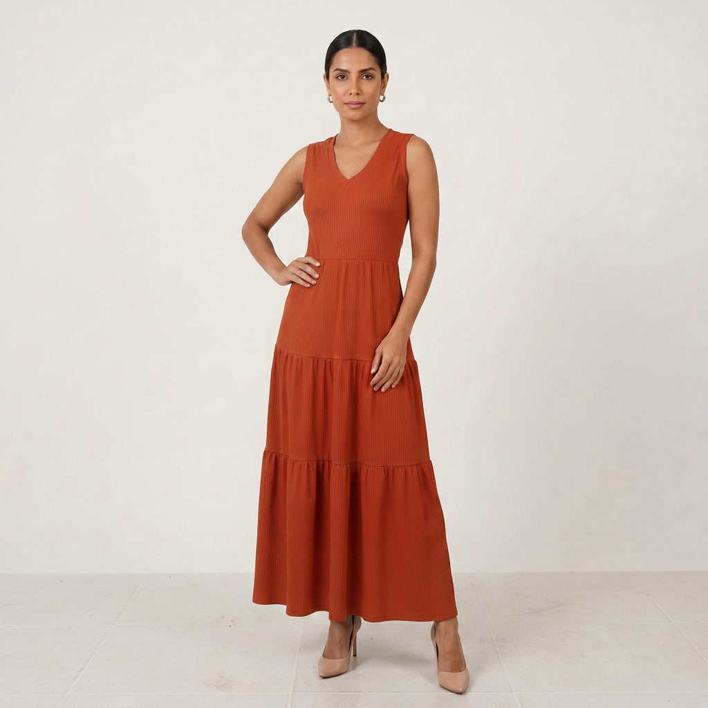 Vestido Canelado Amelia