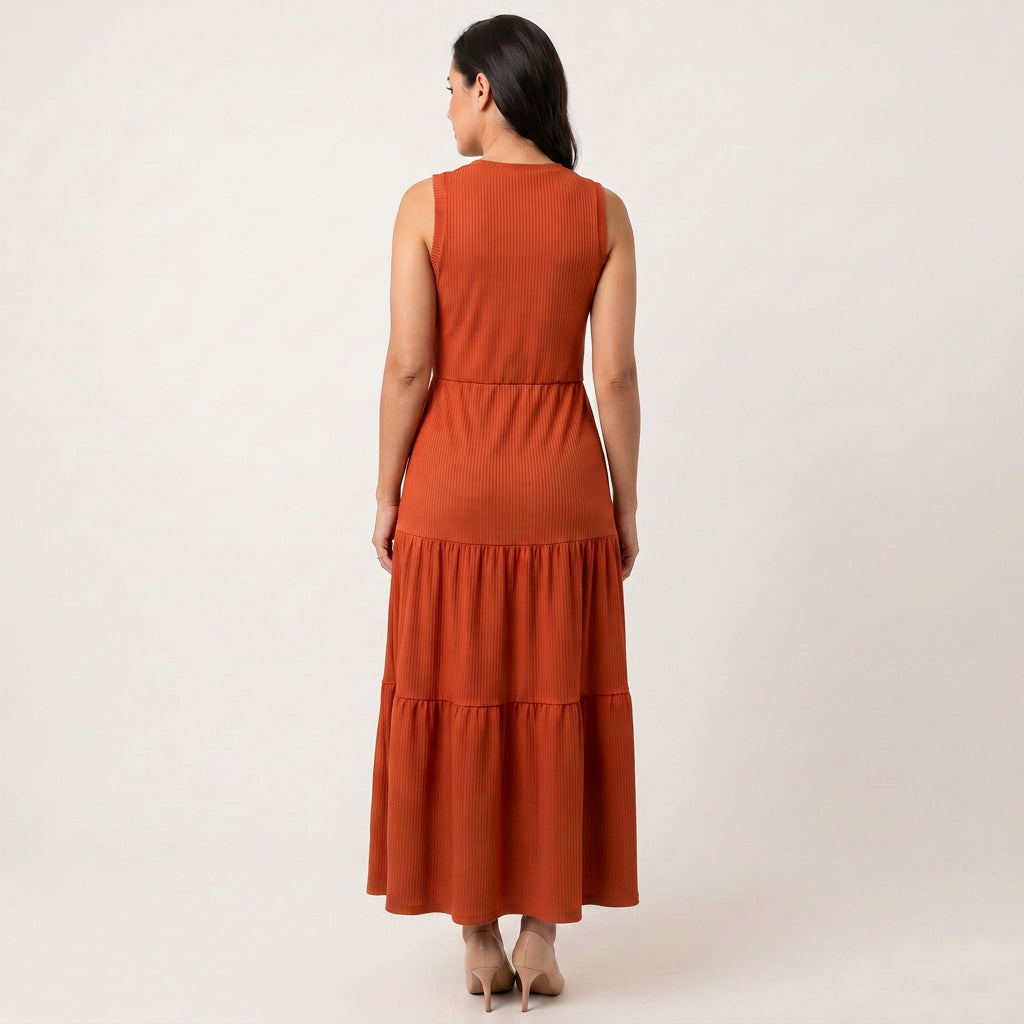 Vestido Canelado Amelia