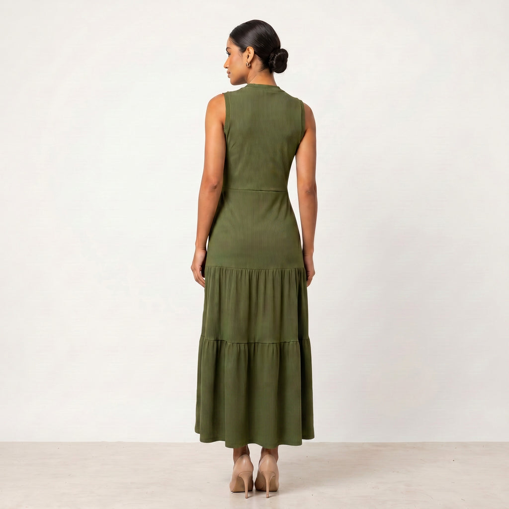 Vestido Canelado Amelia