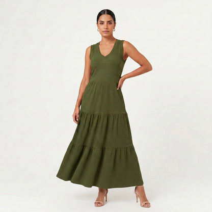 Vestido Canelado Amelia
