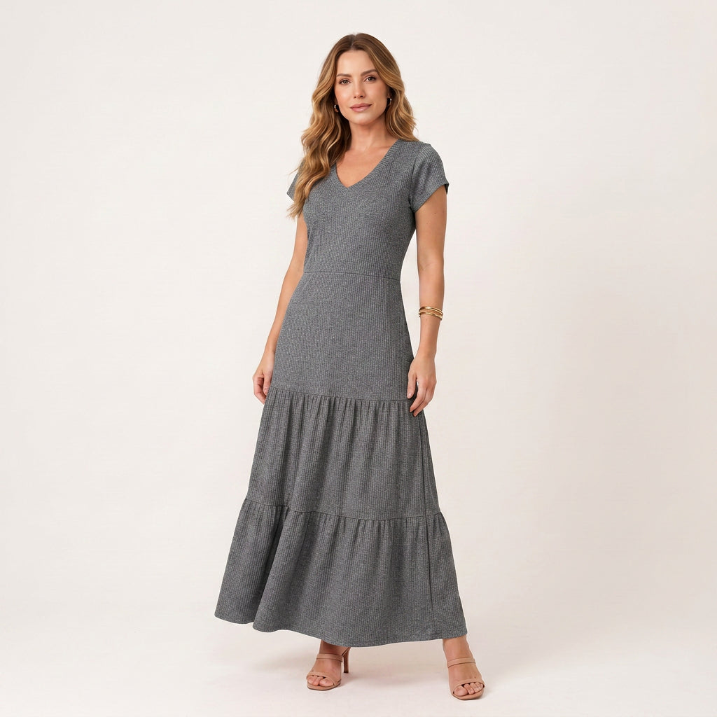 Vestido Canelado Alice